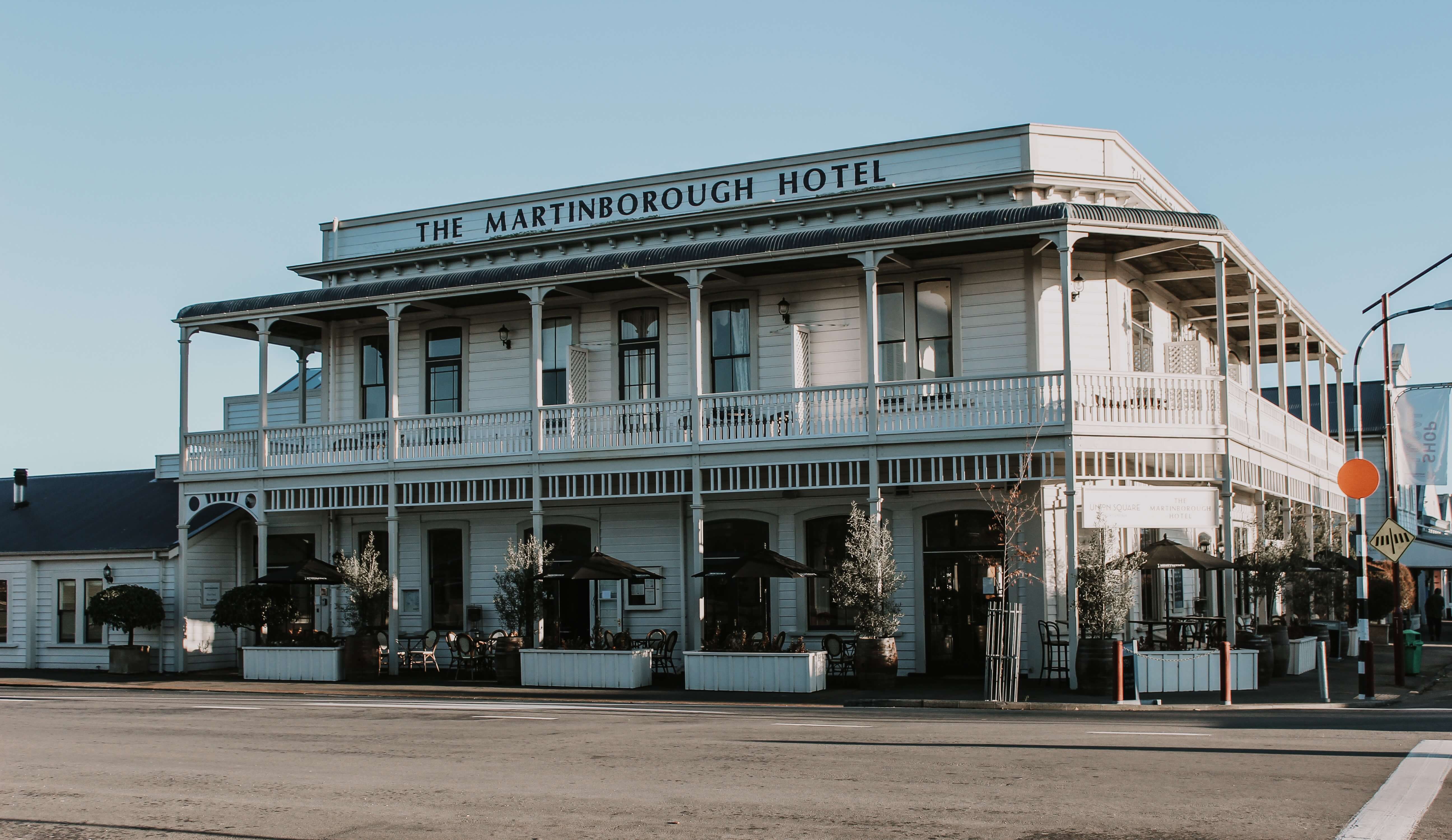 The famous Martinborough Hotel from outside